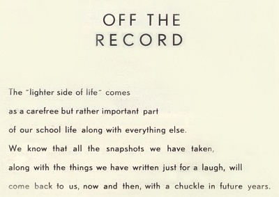 Off The Record, page 1